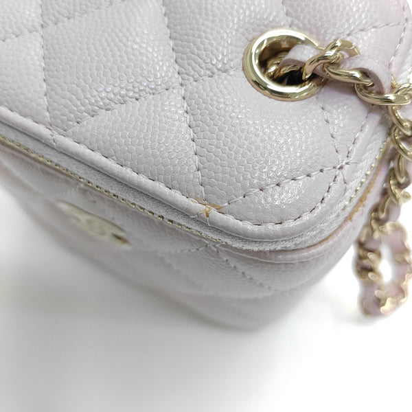 Quilted Calfskin Shoulder Bag Pink