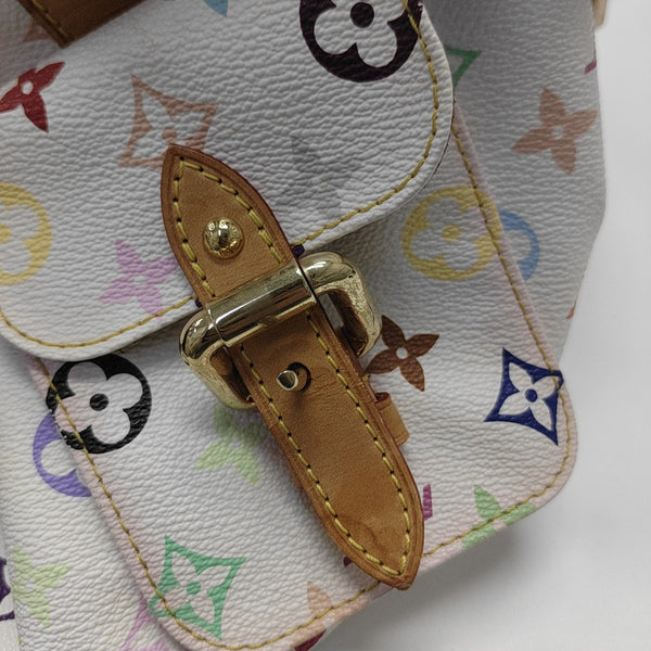 LV × TM NÉONOÉ MM Monogram Coated Canvas White