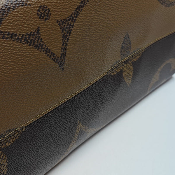 ONTHEGO MM Monogram Coated Canvas Brown
