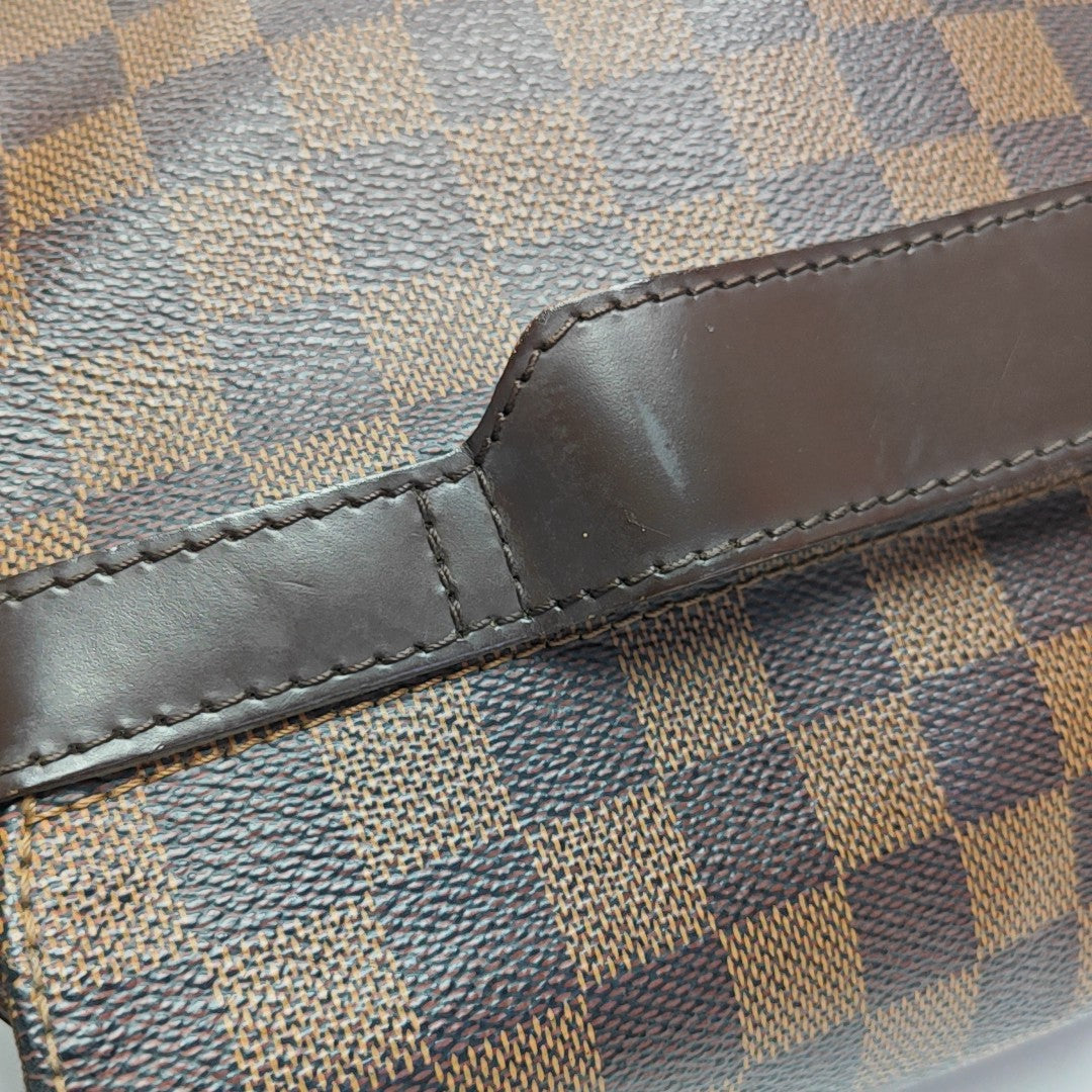 SHELTON MM Damier Ebene Coated Canvas Brown