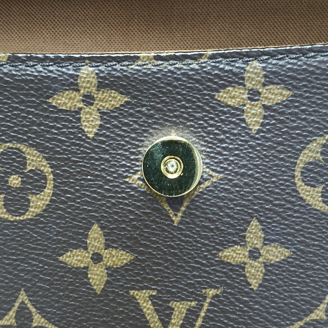IVY Monogram Coated Canvas Brown