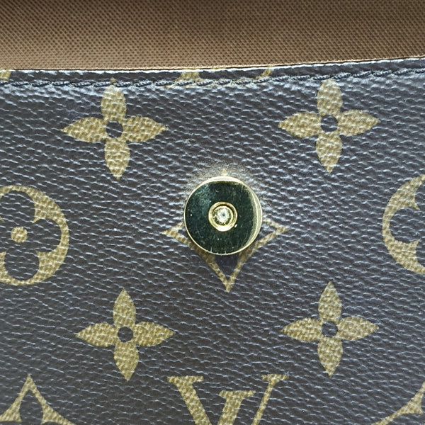 IVY Monogram Coated Canvas Brown
