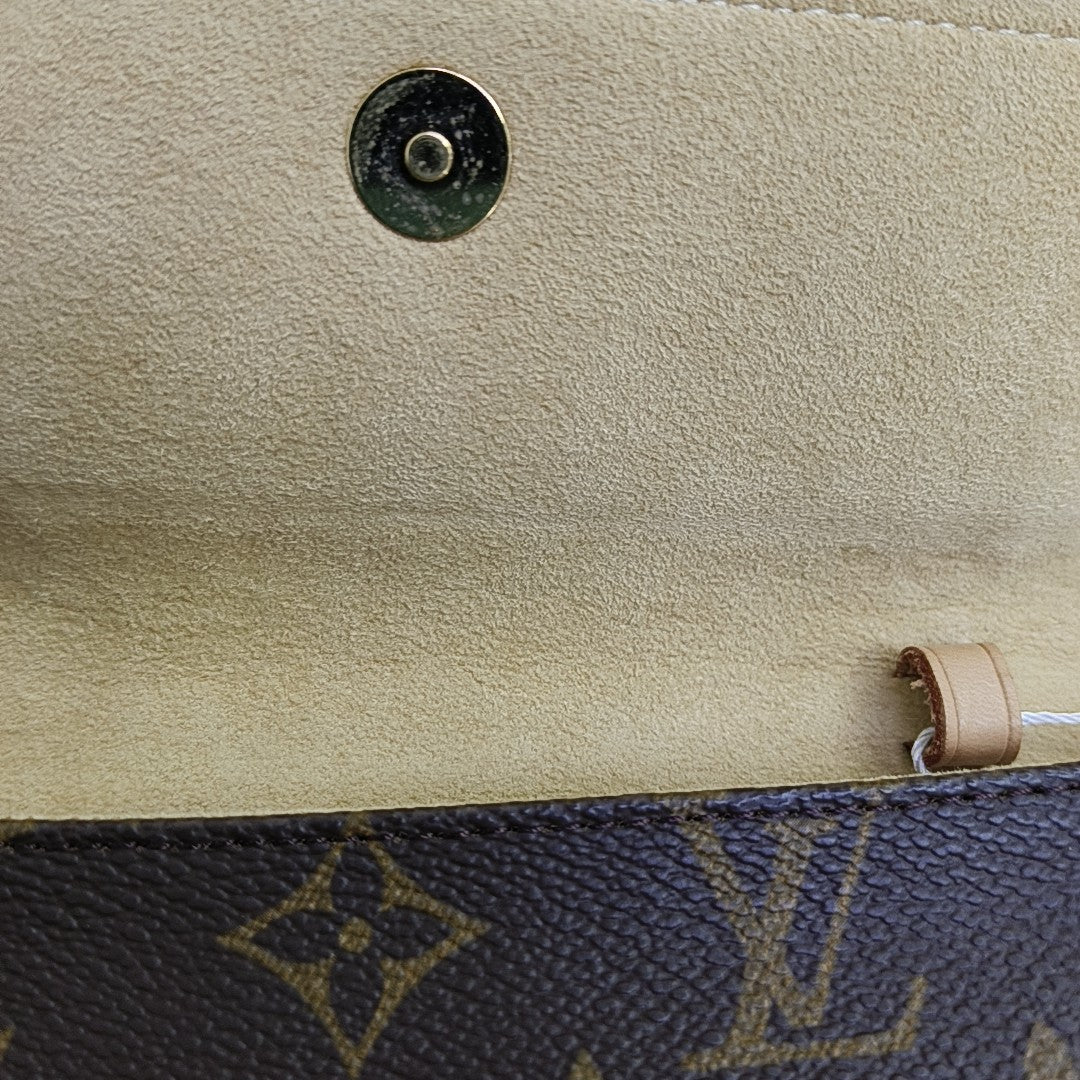 TWIN PM Monogram Coated Canvas Brown