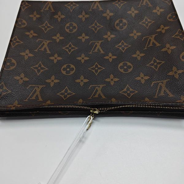 TOILET POCKET 26 Monogram Coated Canvas Brown