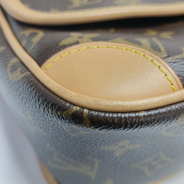 DIANE Monogram Coated Canvas Brown