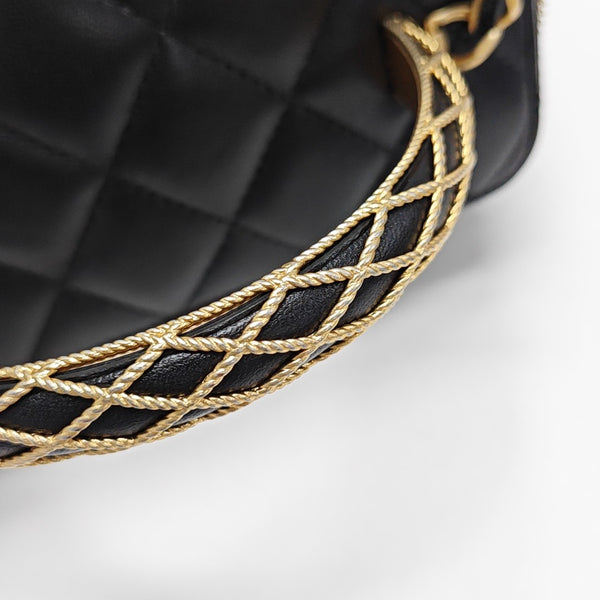 VANITY CASE Small Quilted Lambskin Black