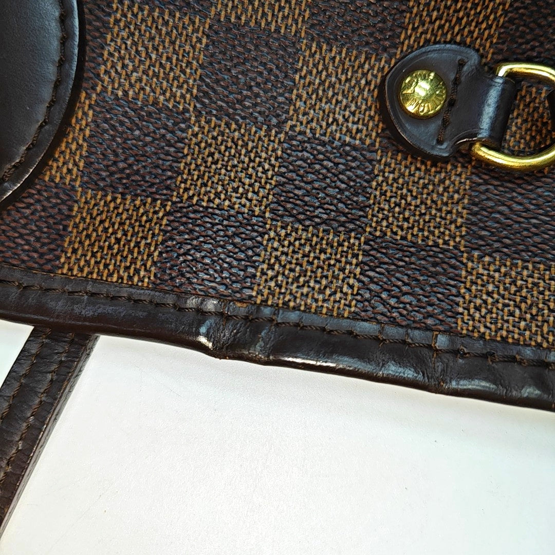 Authenticated pre-owned  NEVERFULL MM Coated Canvas Brown - Tote Bag at Looply