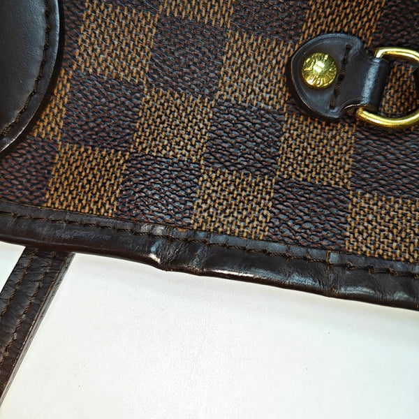 Authenticated pre-owned  NEVERFULL MM Coated Canvas Brown - Tote Bag at Looply