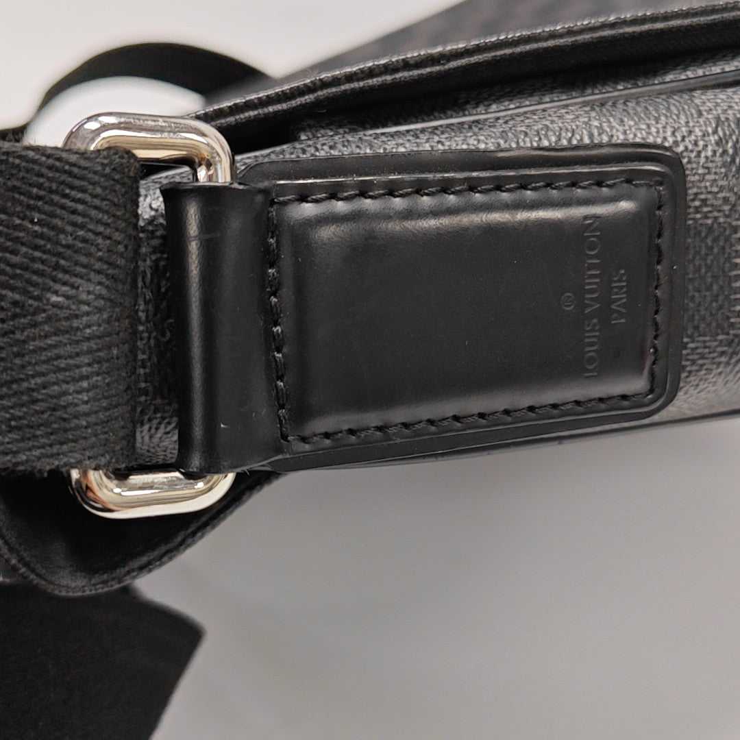 DISTRICT MM Damier Graphite Coated Canvas Gray