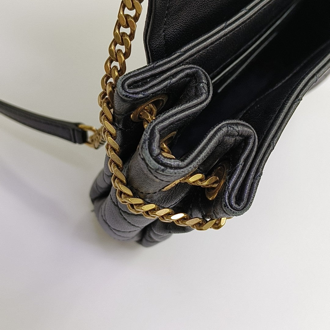 NOLITA Mini Quilted Lambskin Black