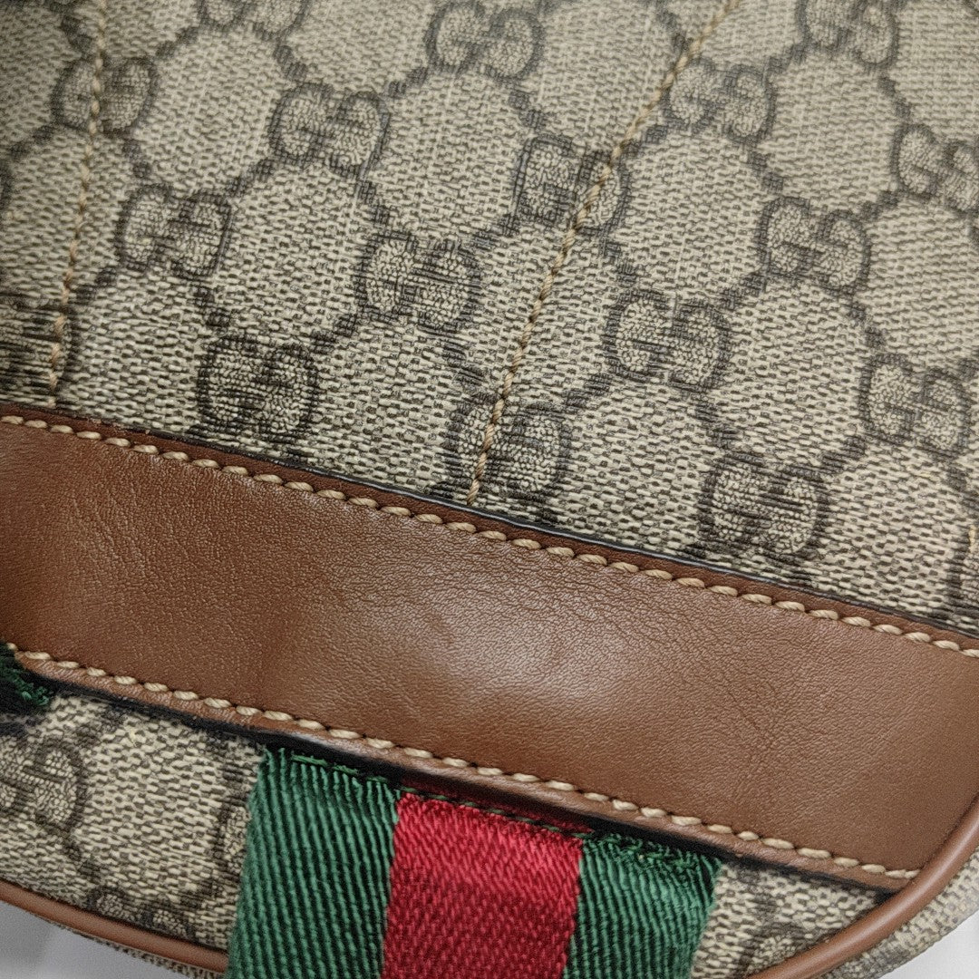 Monogram Coated Canvas Backpack Black