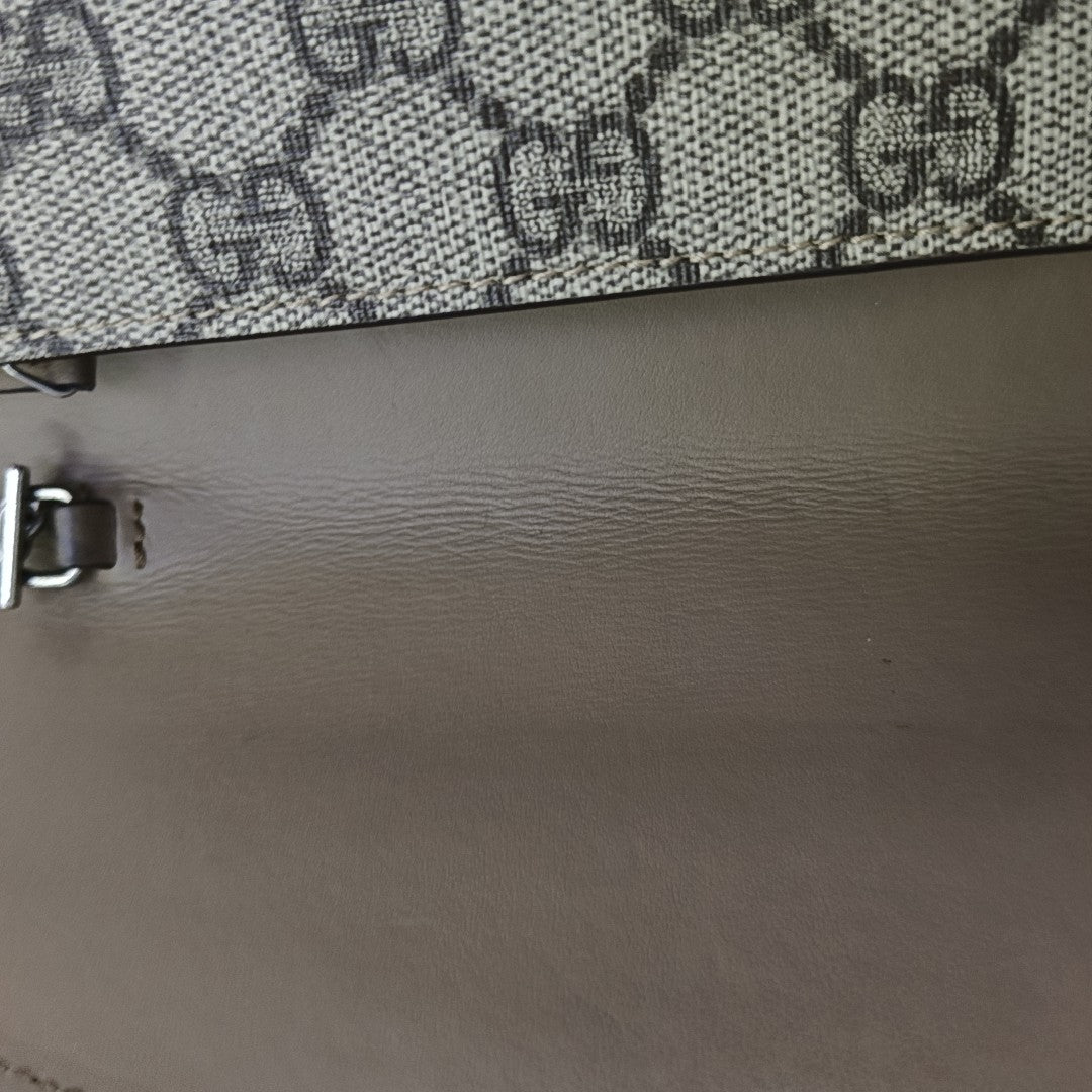 Dionysus Mini Monogram Coated Canvas Beige