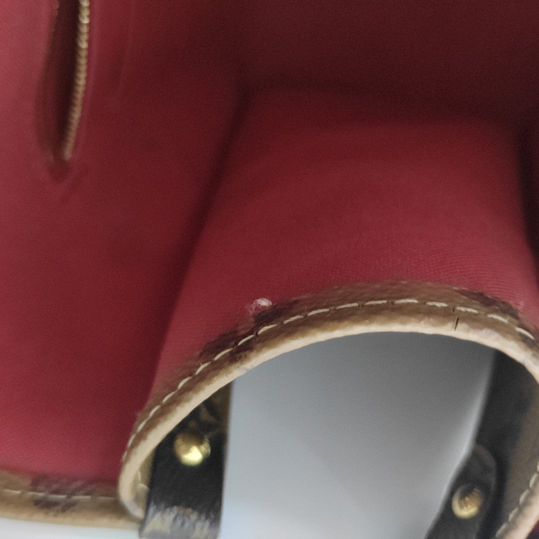 ONTHEGO MM Monogram Coated Canvas Brown