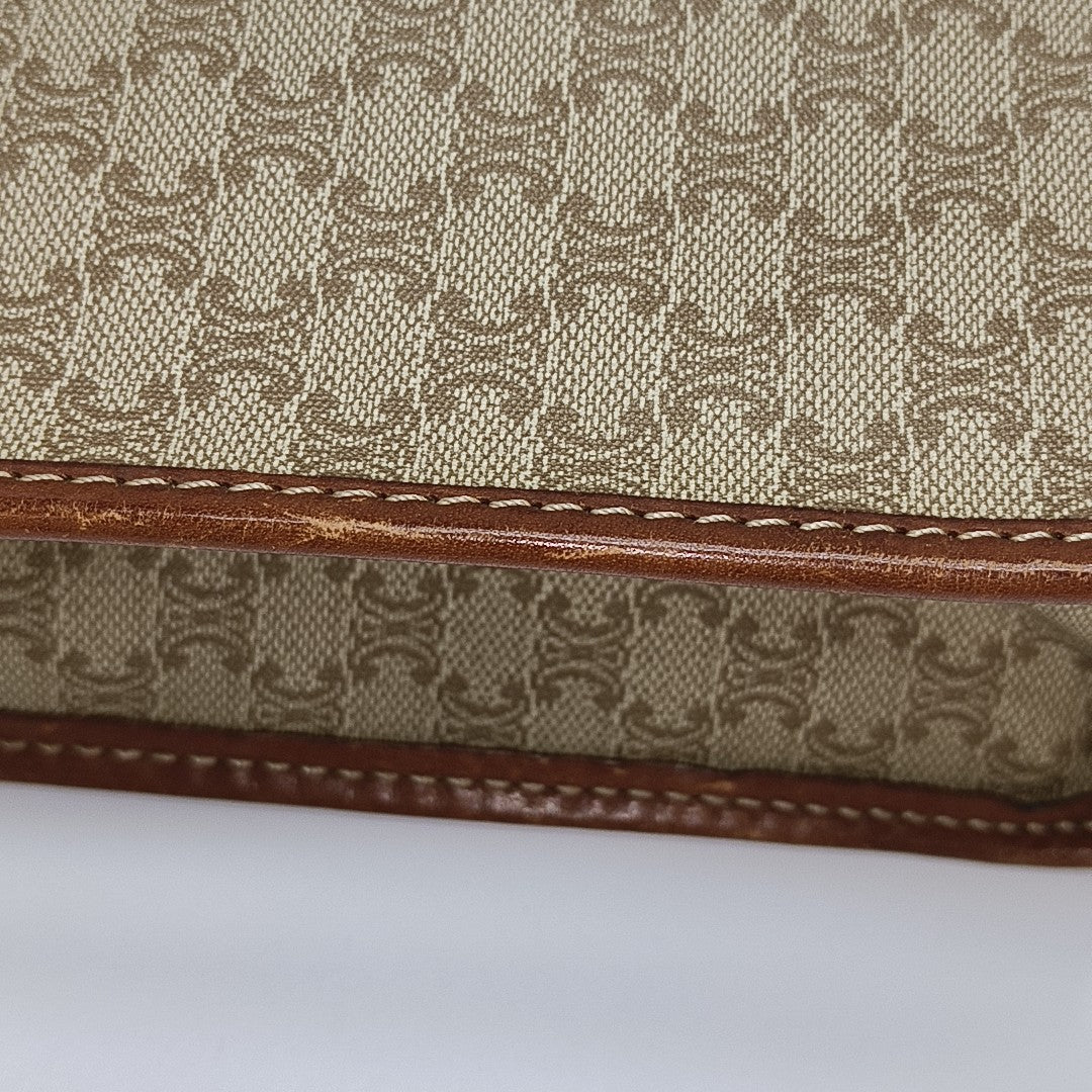 MACADAM CLUTCHES Coated Canvas Beige