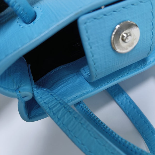 Shopping Bag Calfskin Blue