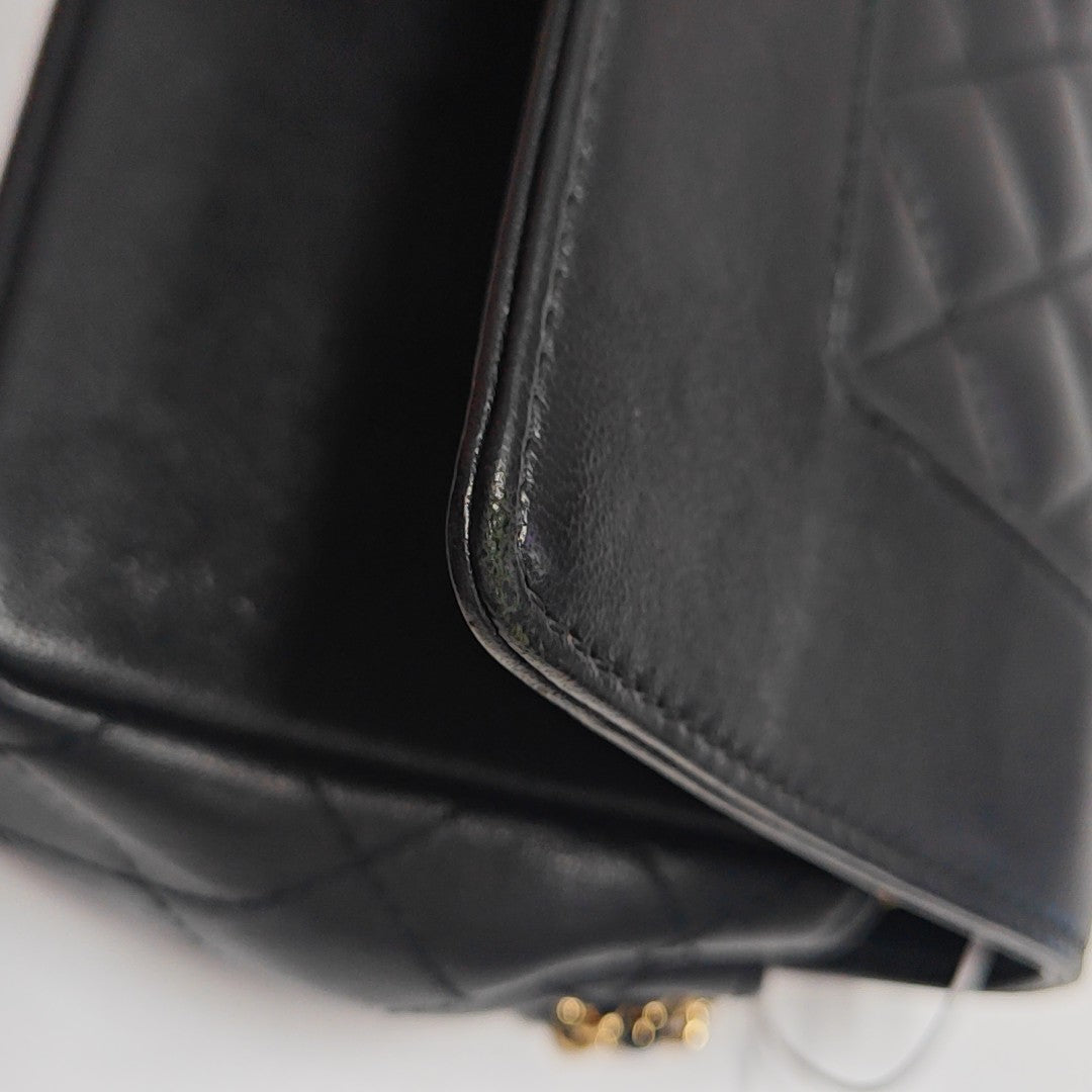 MADEMOISELLE Small Quilted Calfskin Black