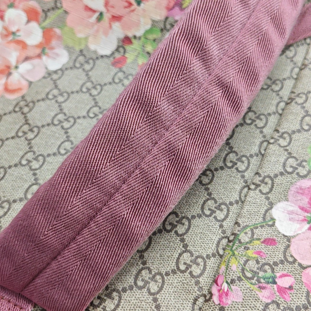 GG Blooms Monogram Coated Canvas Beige