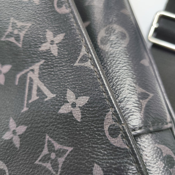 DISTRICT MM Monogram Coated Canvas Black