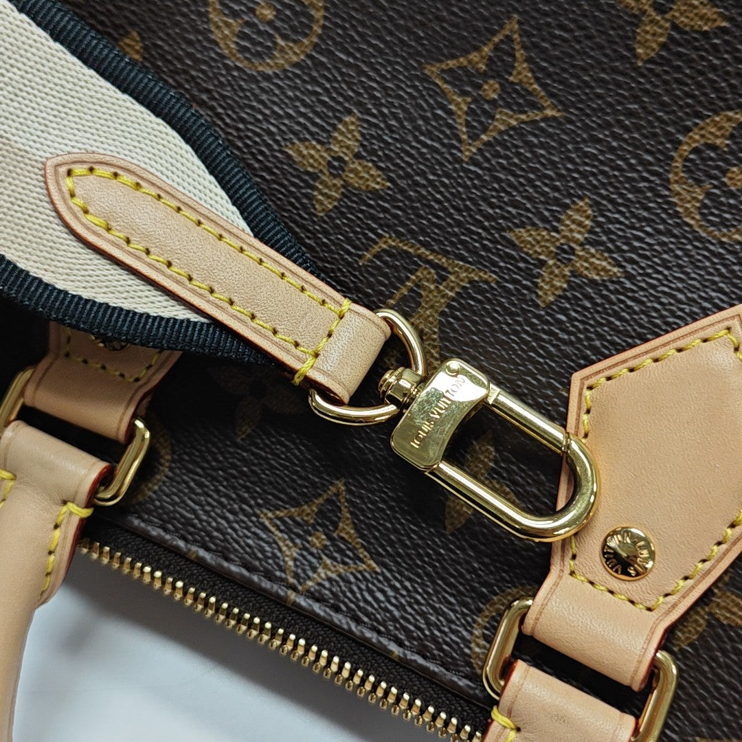 SPEEDY 20 Monogram Coated Canvas Brown