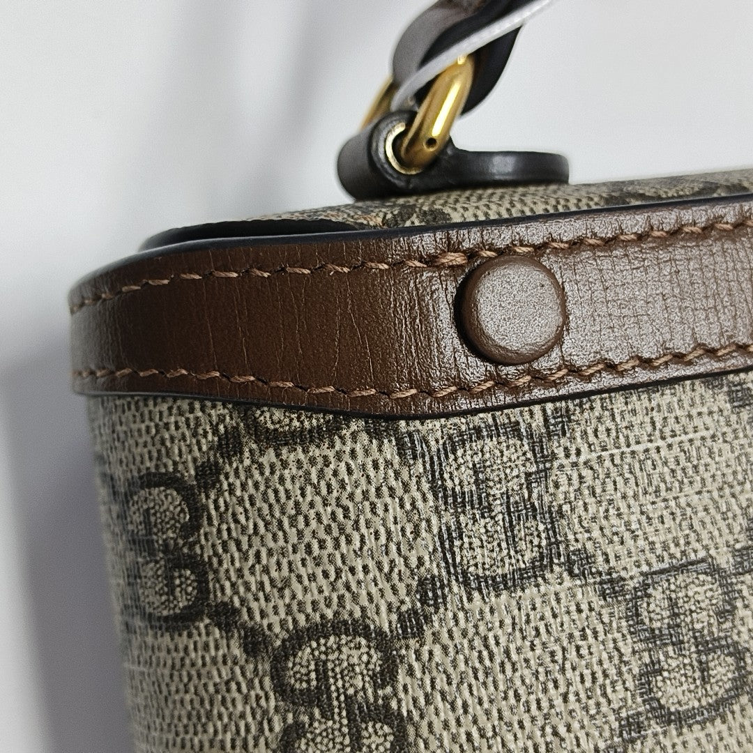 Horsebit 1955 Mini Coated Canvas Beige
