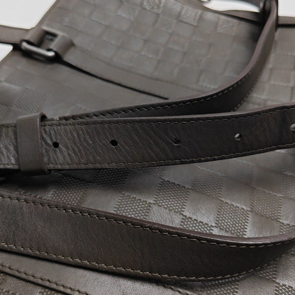 TADAO PM Damier Ebene Calfskin Brown