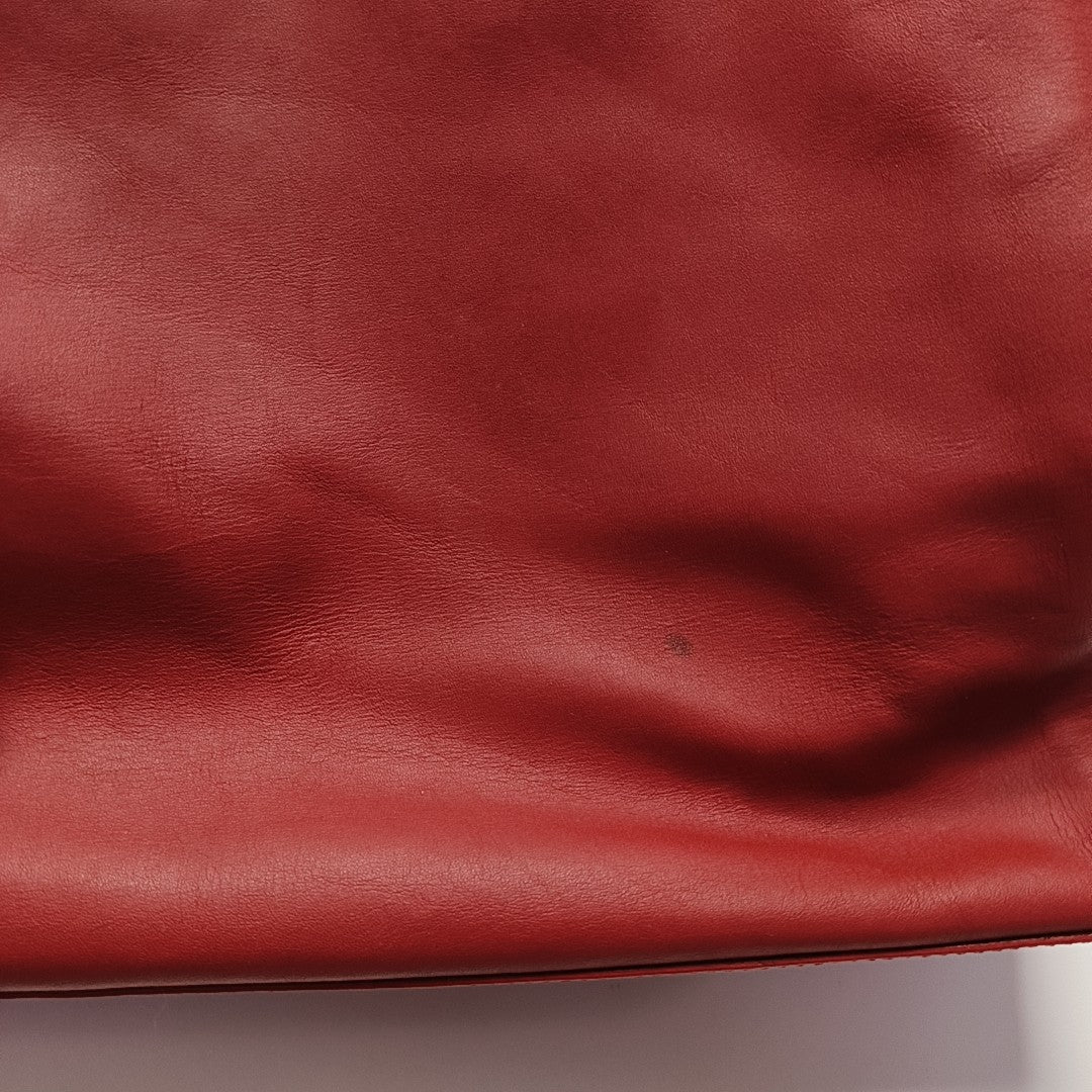 Padlock Work Calfskin Red