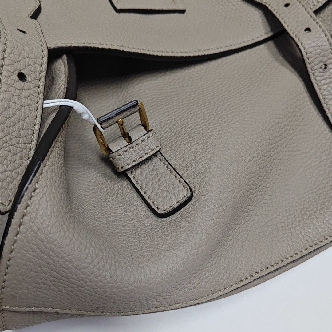 Calfskin Shoulder Bag Gray