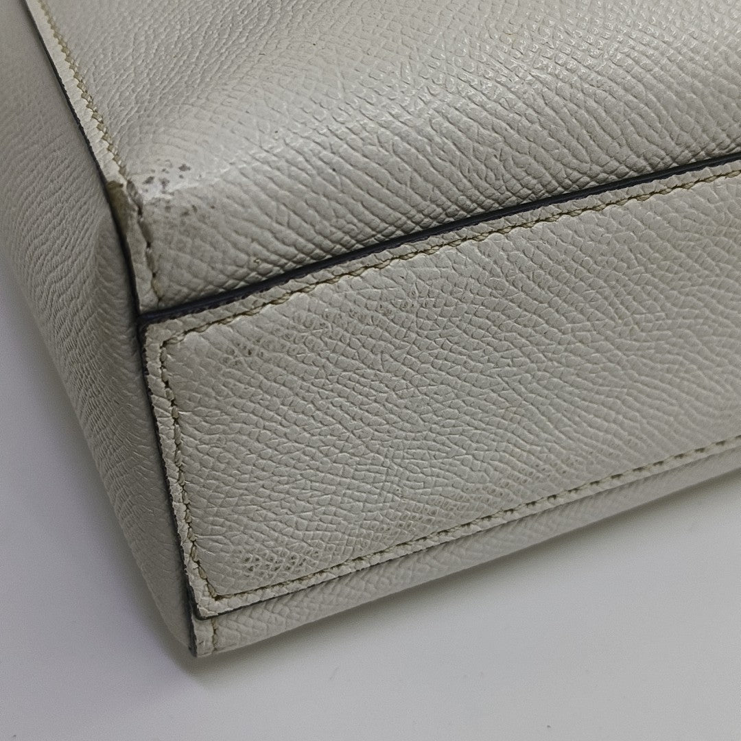 Calfskin Shoulder Bag White