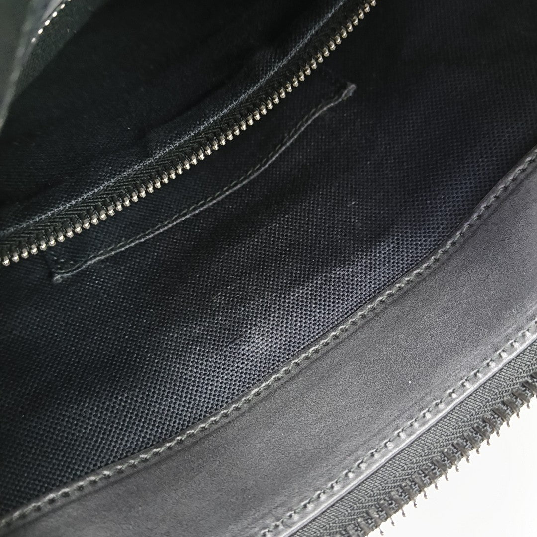 GG Supreme Monogram Coated Canvas Black