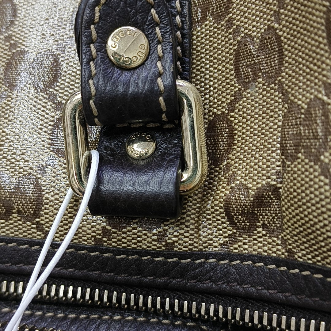 Joy Monogram Coated Canvas Beige