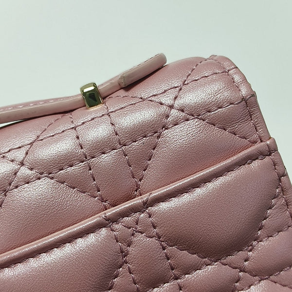 Lady Dior Mini Cannage Lambskin Pink