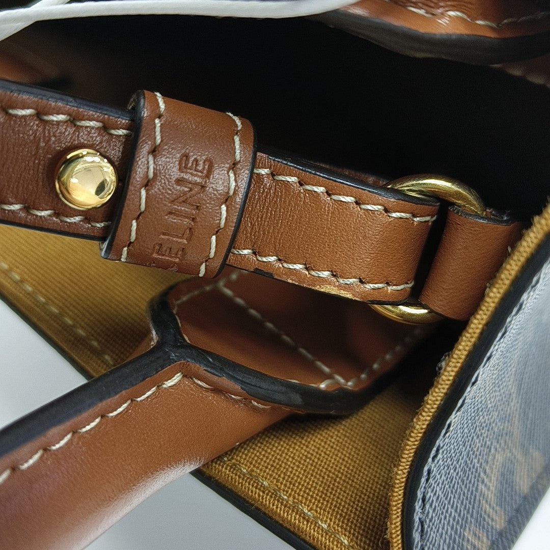 CABAS CELINE Mini Coated Canvas Brown