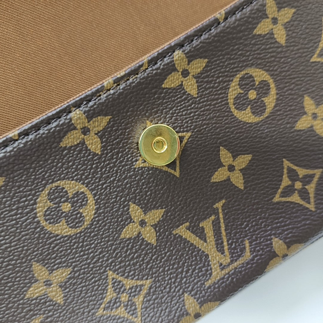 IVY Monogram Coated Canvas Brown