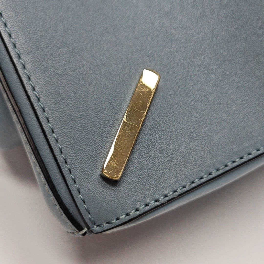 Puzzle Medium Calfskin Blue