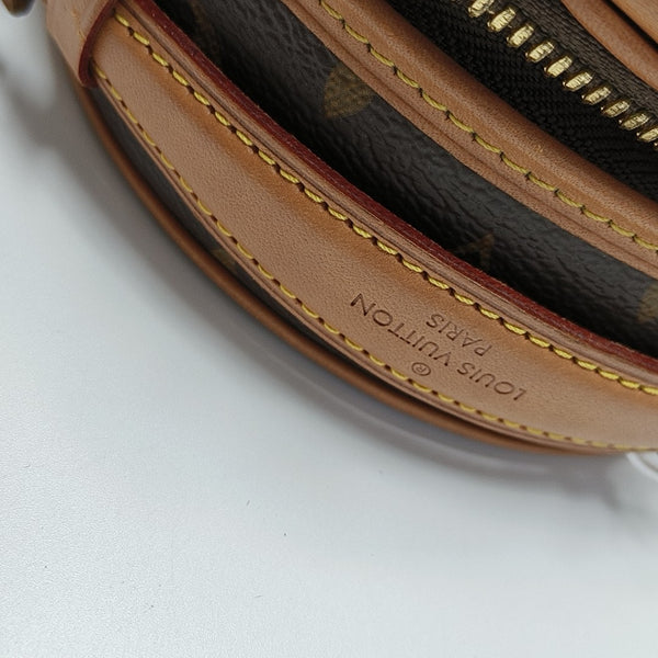 BOITE CHAPEAU Mini Monogram Coated Canvas Brown