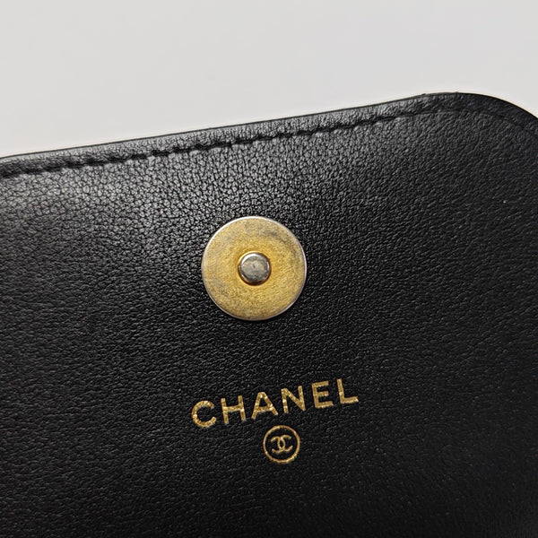 Quilted Lambskin Crossbody Bag Mini Black