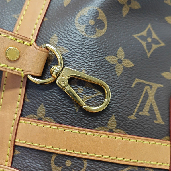 DUFFLE Monogram Coated Canvas Brown