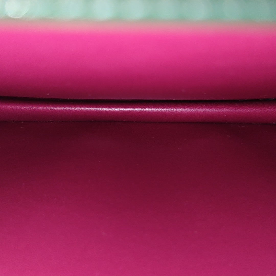CLASP Medium Calfskin Green