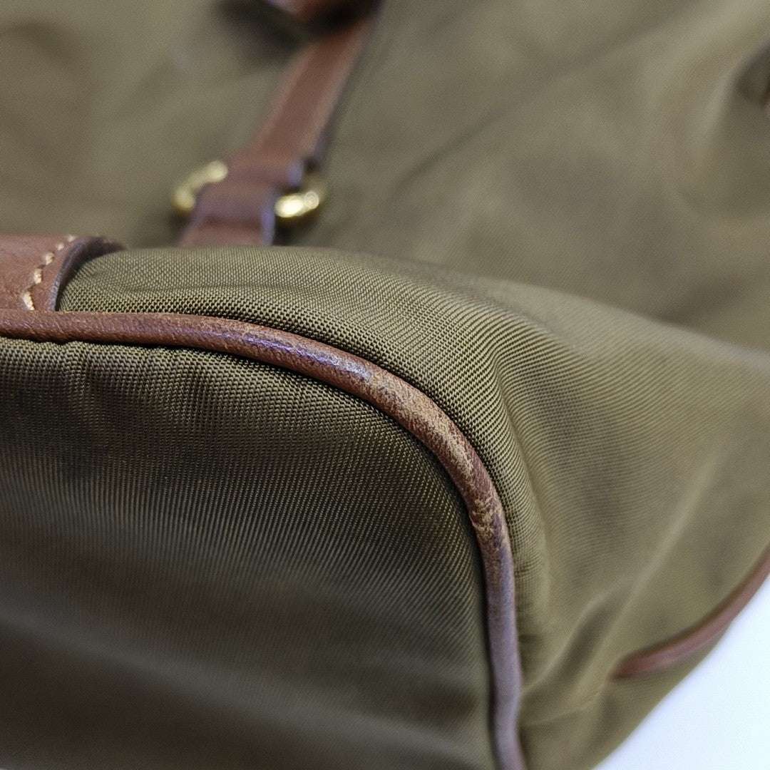 Nylon Shoulder Bag Green