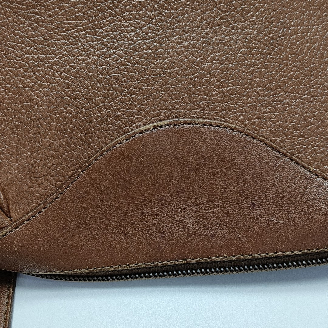 Calfskin Crossbody Bag Brown