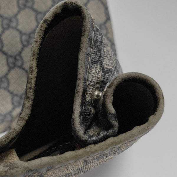 GG Supreme Monogram Coated Canvas Black
