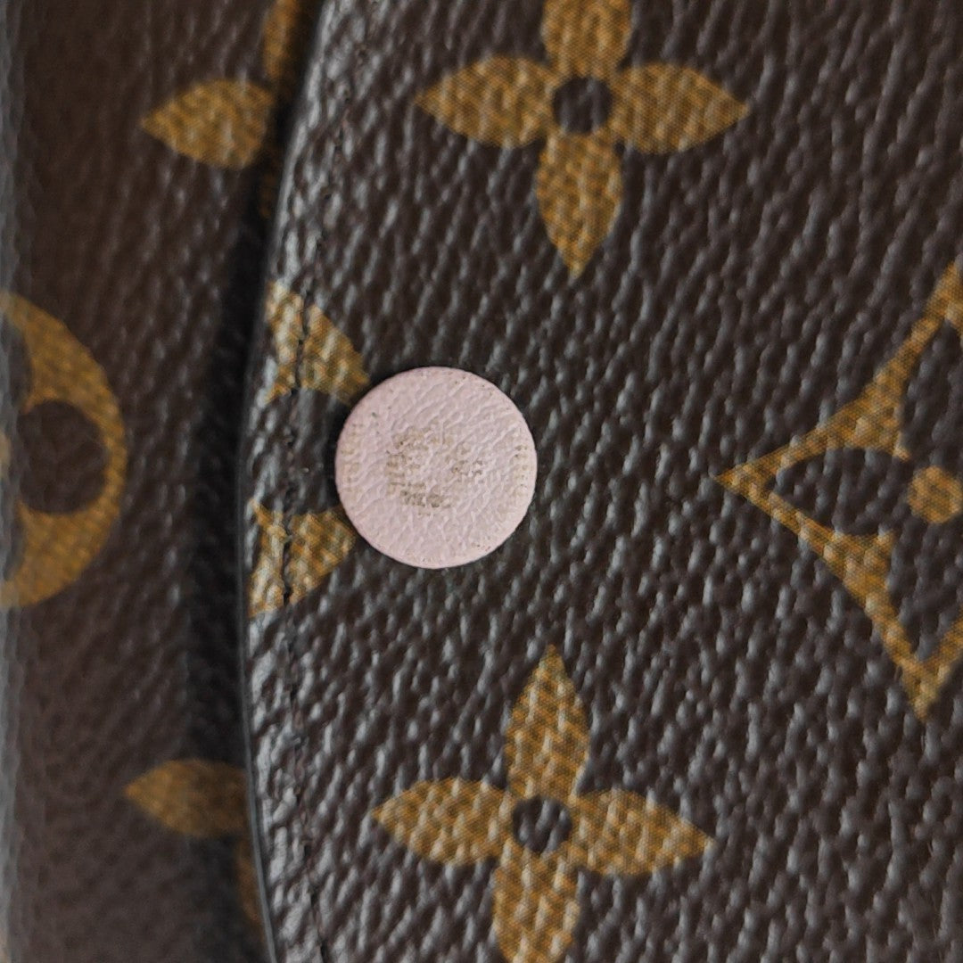 ROSALIE Monogram Coated Canvas Brown Card Holder