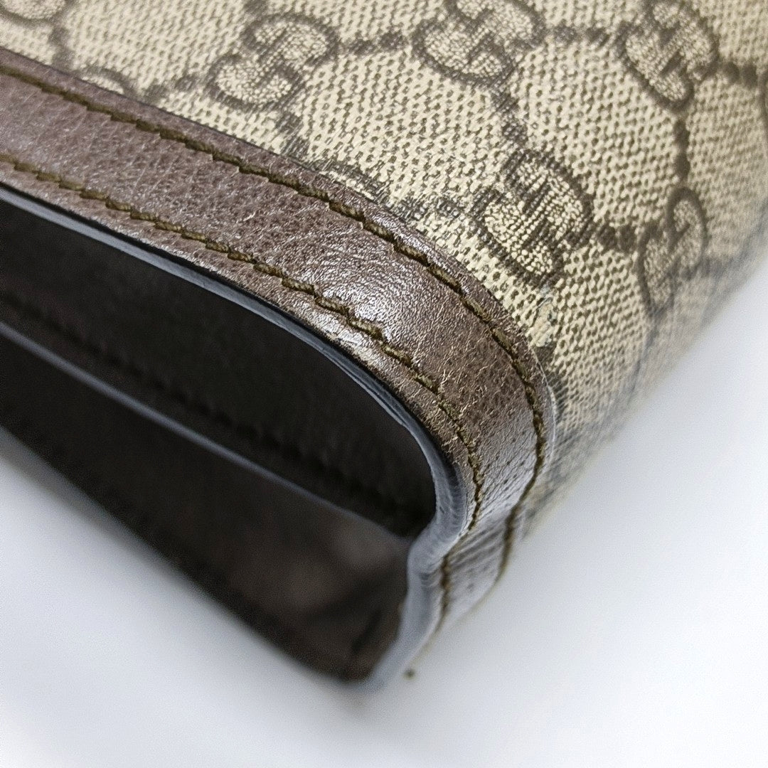 Authenticated pre-owned  Ophidia Medium Monogram Coated Canvas Beige - Shoulder Bag at Looply