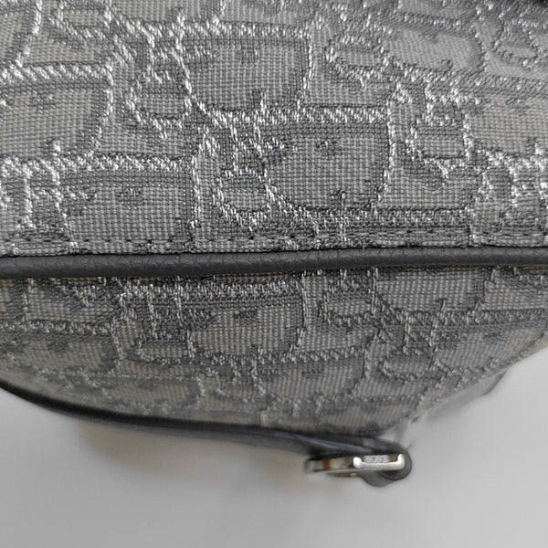 Oblique Canvas Shoulder Bag Gray