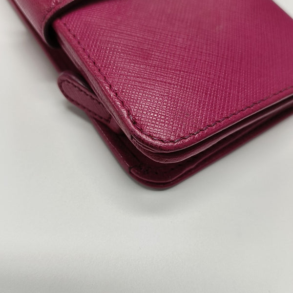 Calfskin Card Holder Red