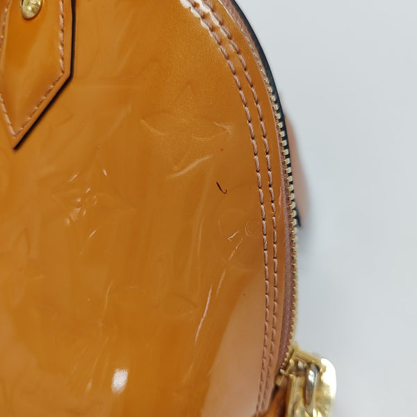 ALMA BB Monogram Patent Leather Yellow
