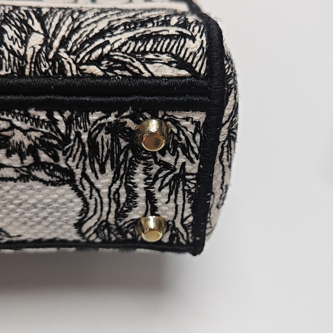 Lady Dior Mini Canvas Multicolor
