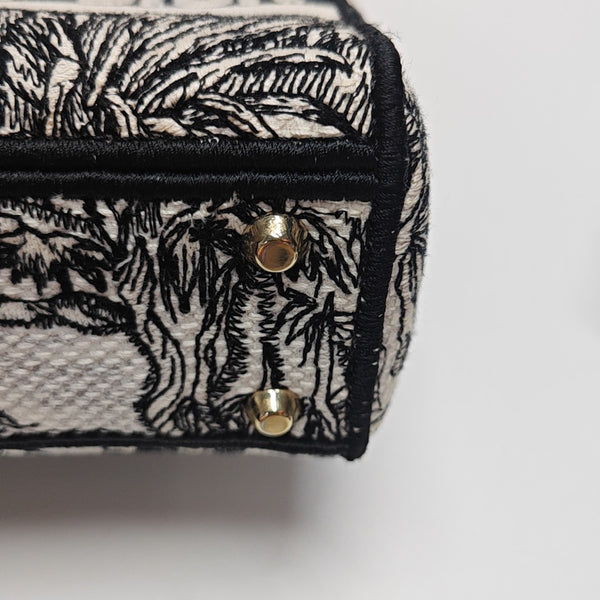 Lady Dior Mini Canvas Multicolor