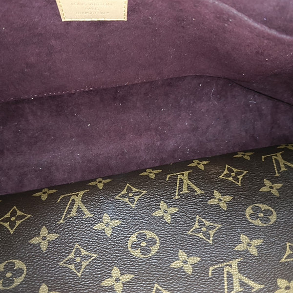 MONTAIGNE GM Monogram Coated Canvas Brown