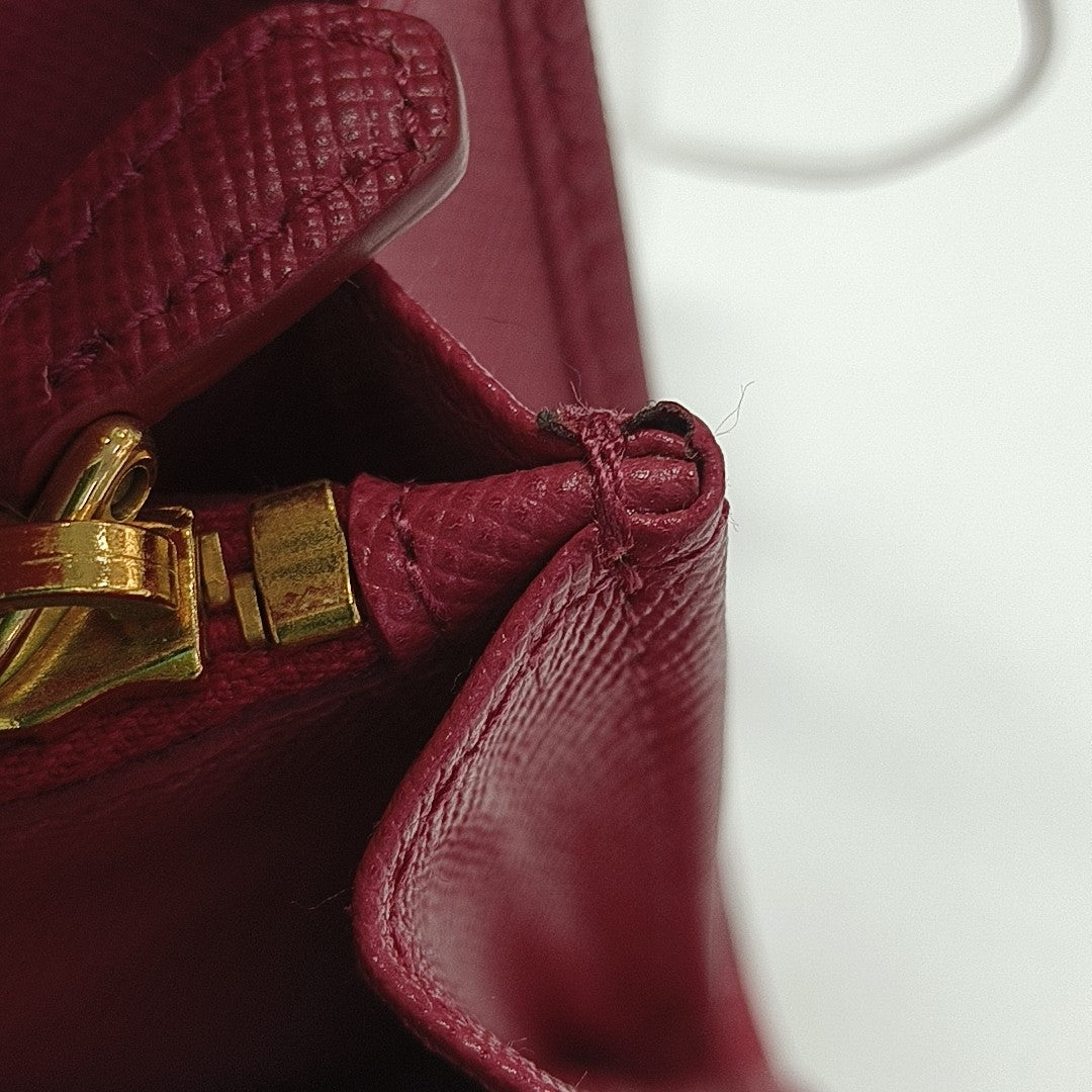 Saffiano Calfskin Shoulder Bag Pink